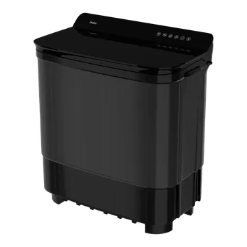 Haier 12 kg 5 Star Semi Automatic Washing Machine with Magic Filter (178, HTW120-178BK, Black)