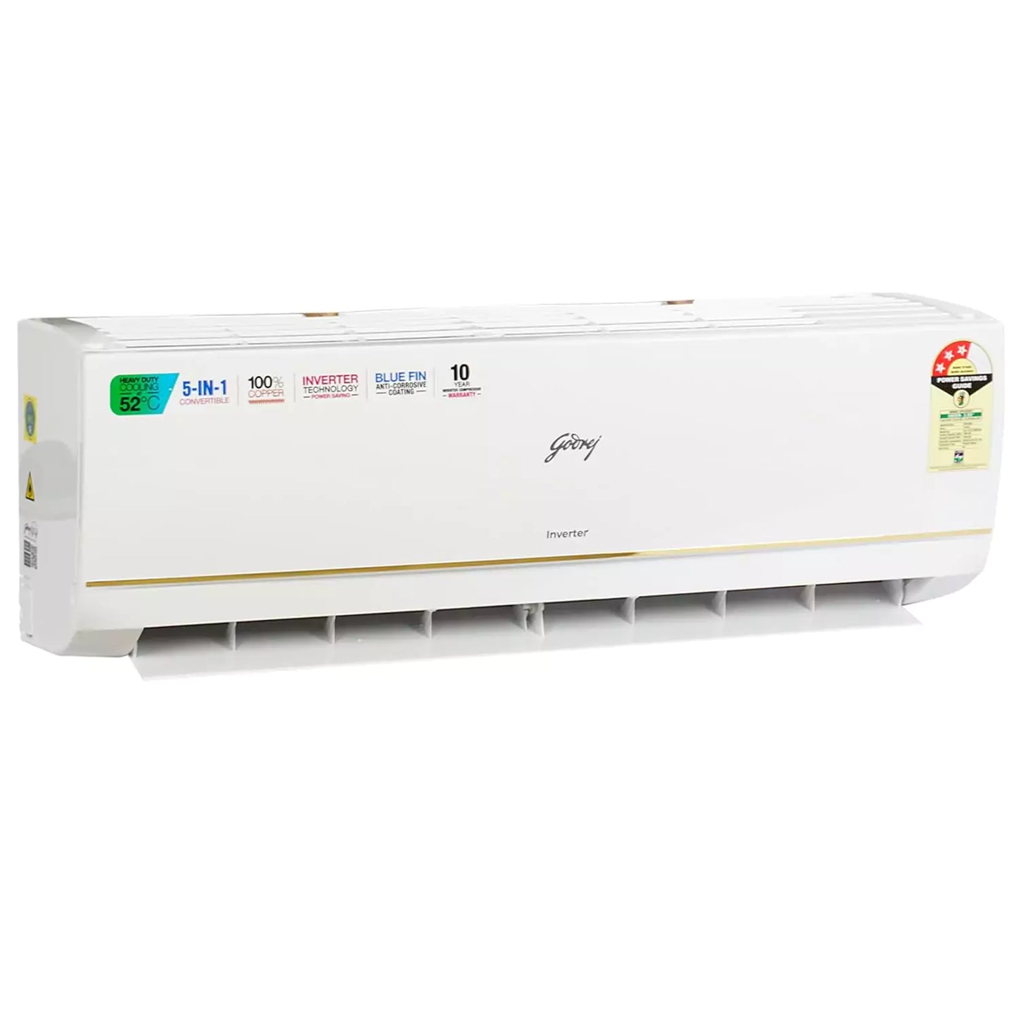 GODREJ 1 Ton 3 Star Copper, Convertible 5-in-1 Cooling Split Air Conditioner (SIC 12TTC3 GWK)