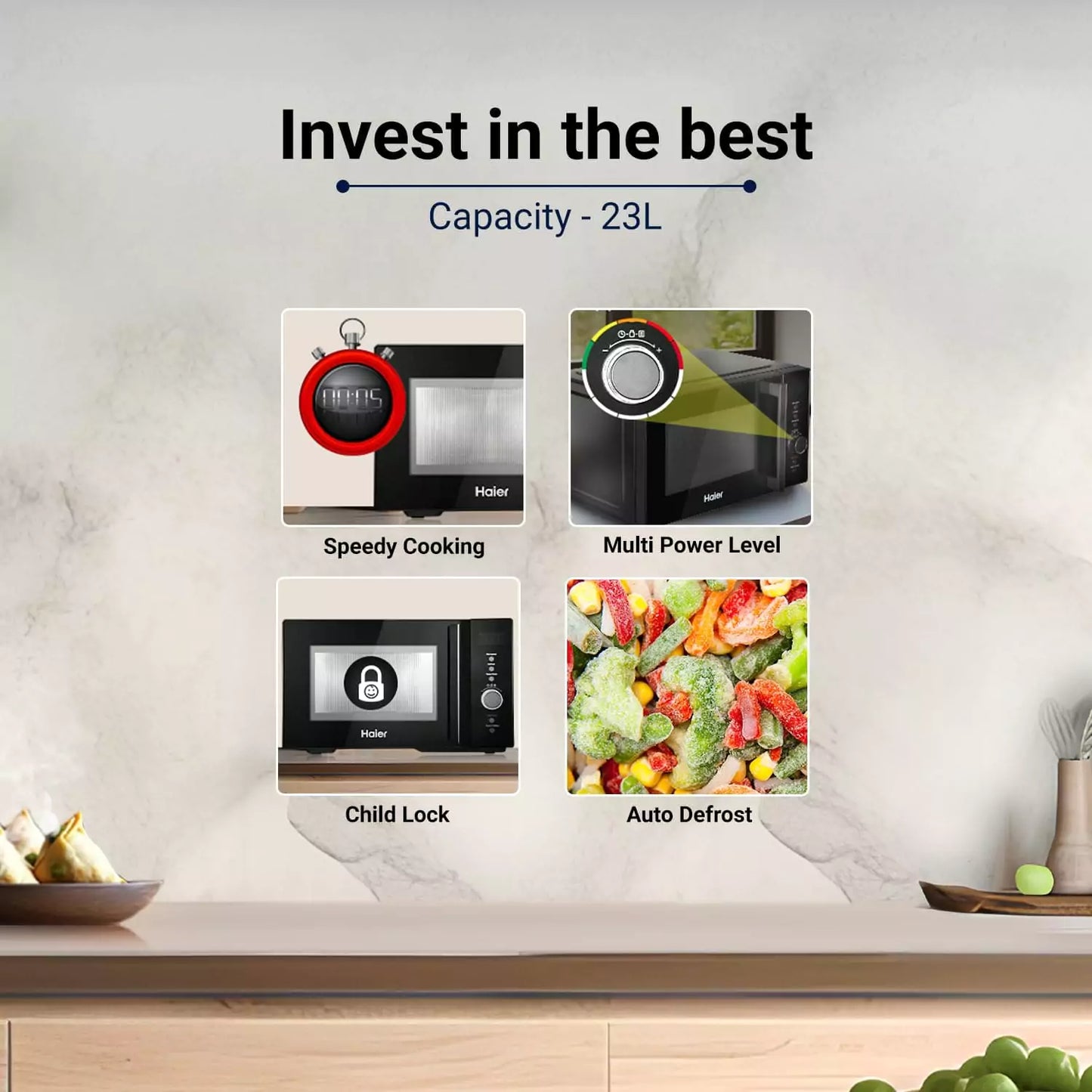 Haier 23L Solo Microwave Oven - Invest in the best