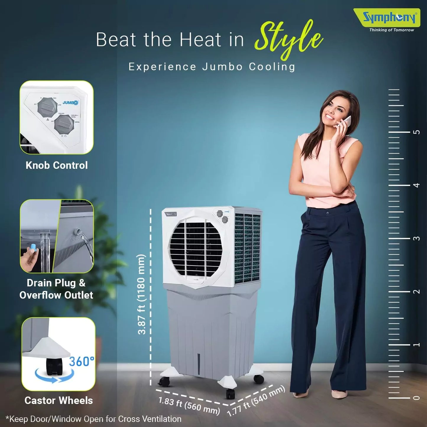 Symphony Jumbo 95XL+ Desert Air Cooler