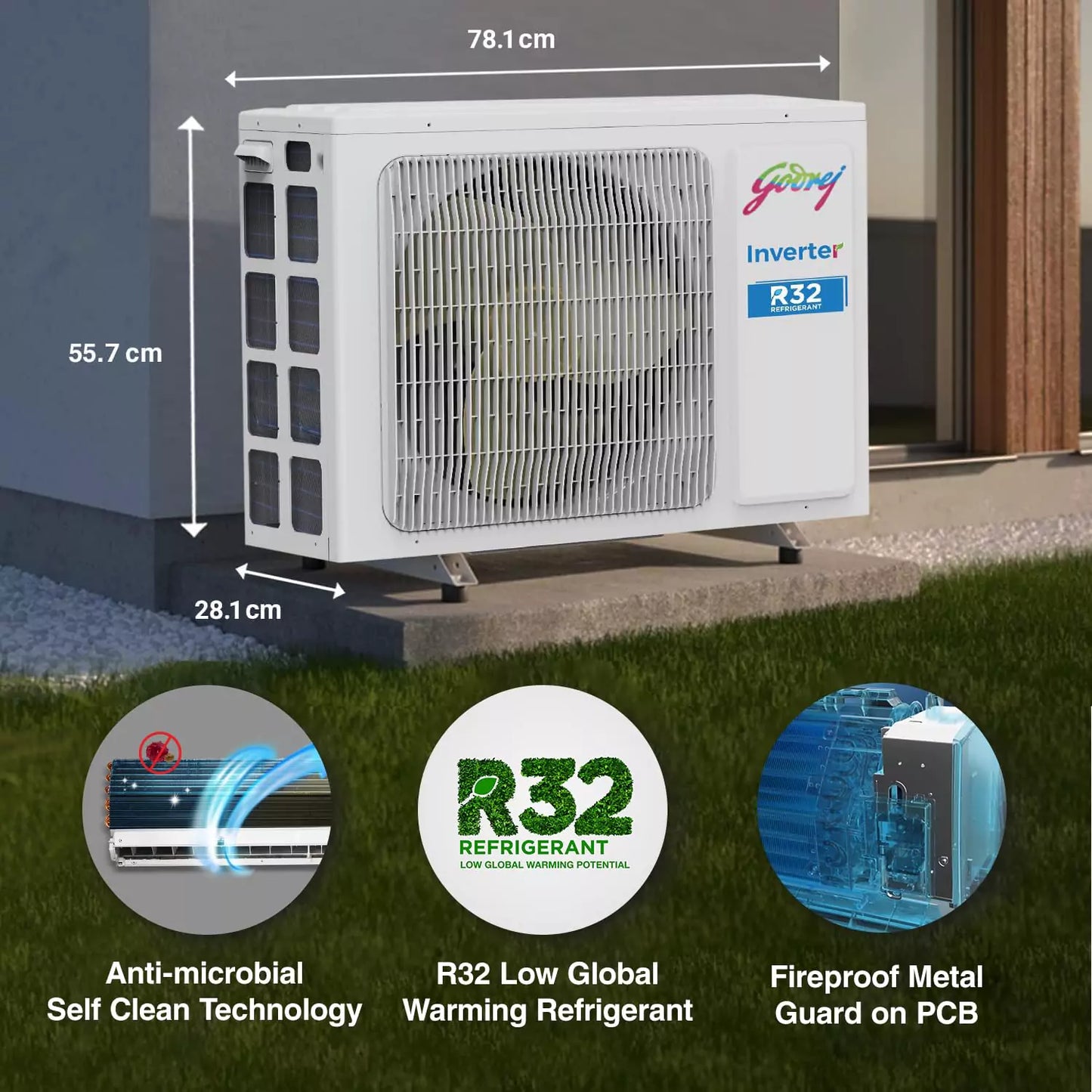 Godrej 2 Ton Split Inverter AC - White (SIC 24ITC3-WWA)