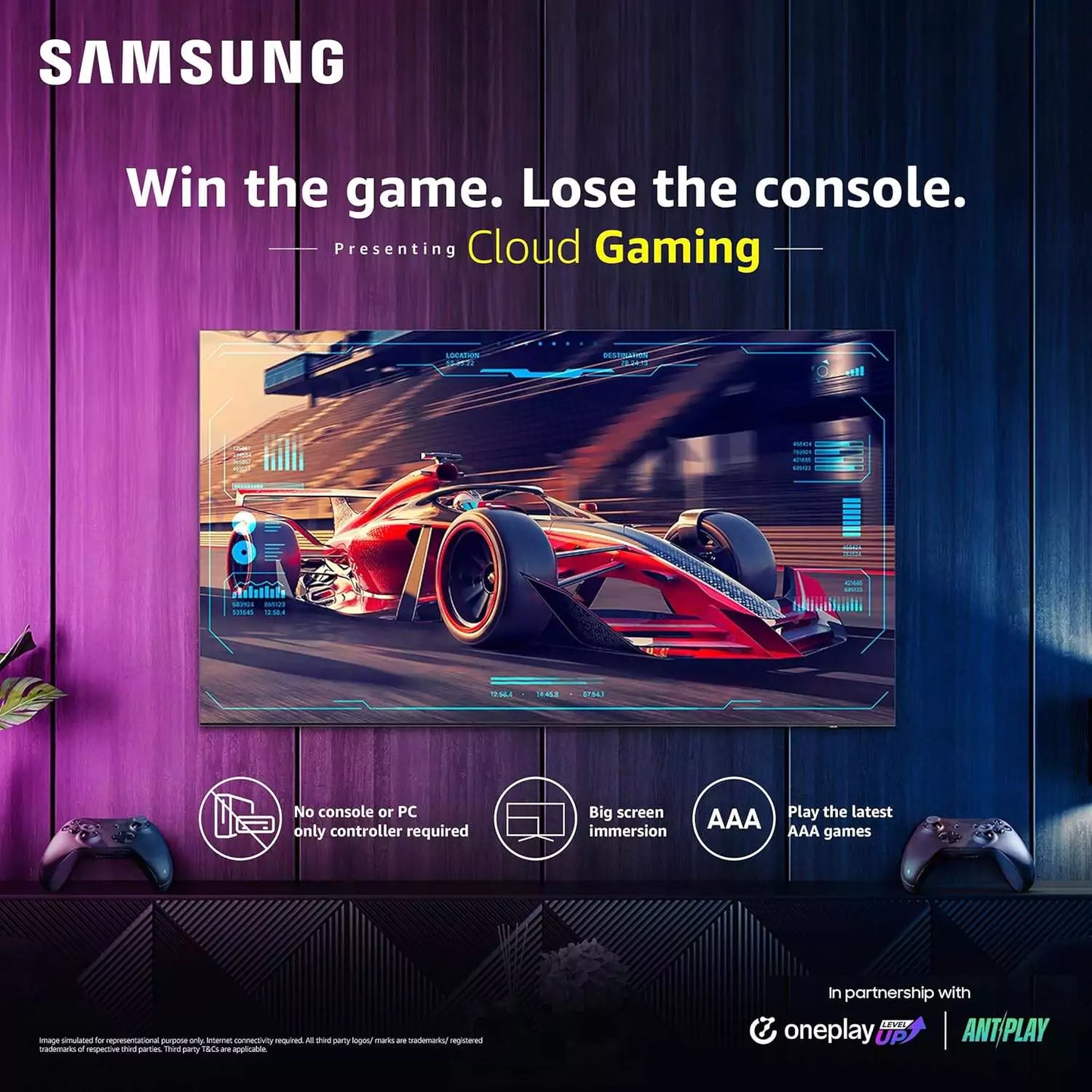 Samsung 138 cm (55 inches) D Series Crystal 4K Vivid Ultra HD Smart LED TV UA55DUE70BKLXL (Black)