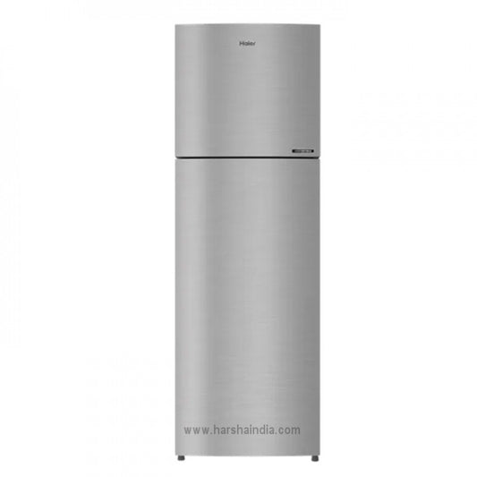 Haier 268 Litres 2 Star Frost Free Double Door Convertible Refrigerator with Turbo Icing REF HRF-3182BIS-P, Inox Steel