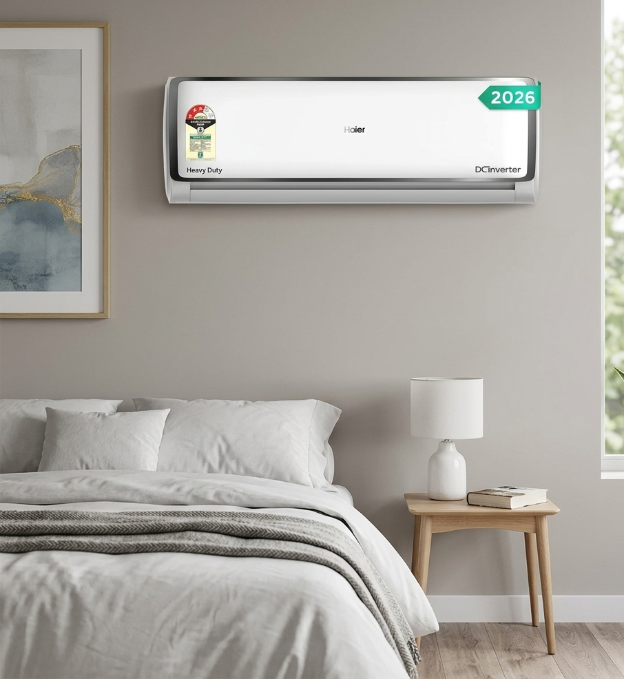 Haier 2 Ton 3 Star Inverter Split AC with AI Plus Convertible, 4-Way Swing & Copper Condenser – HSI24EHD-SAI3NB