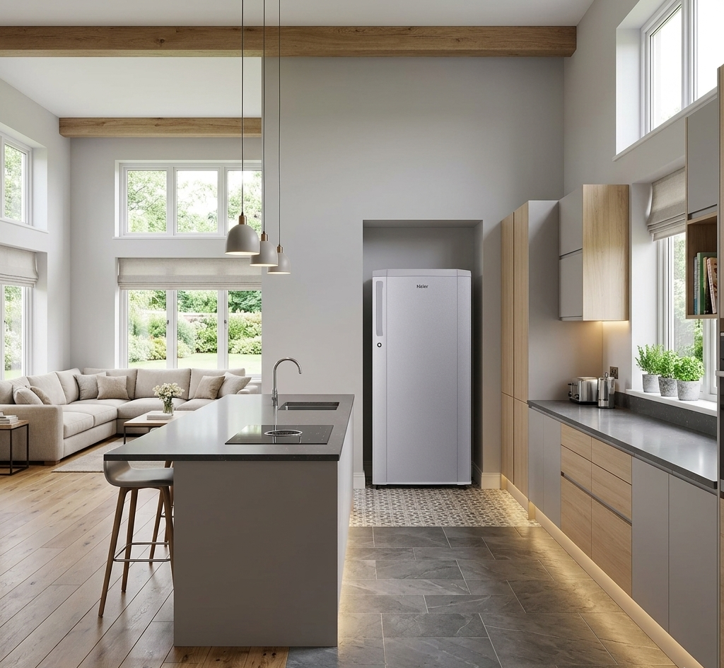 Haier 165L Single Door Refrigerator Moon Silver 1 Star HRD-1851SMSA-P