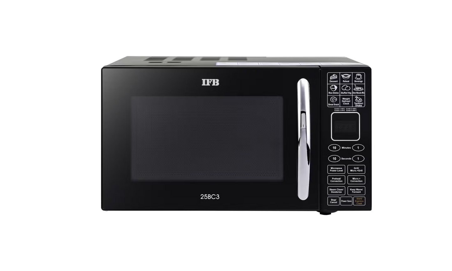 IFB 25 L Convection Microwave Oven (25BC3, Black, Oil Free Cooking, With Starter Kit)