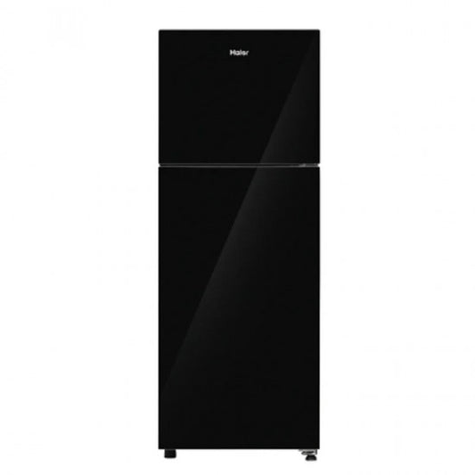 Haier 240L Frost Free Double Door Refrigerator Cool Pad Black Glass 2 Star