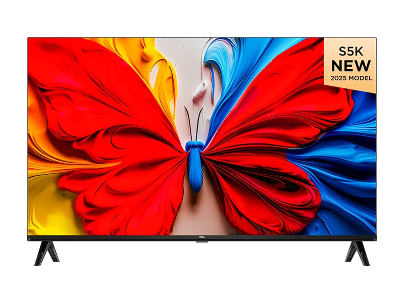 TCL 108 cm (43 inches) Full HD QLED Google TV, 43S5K, Black