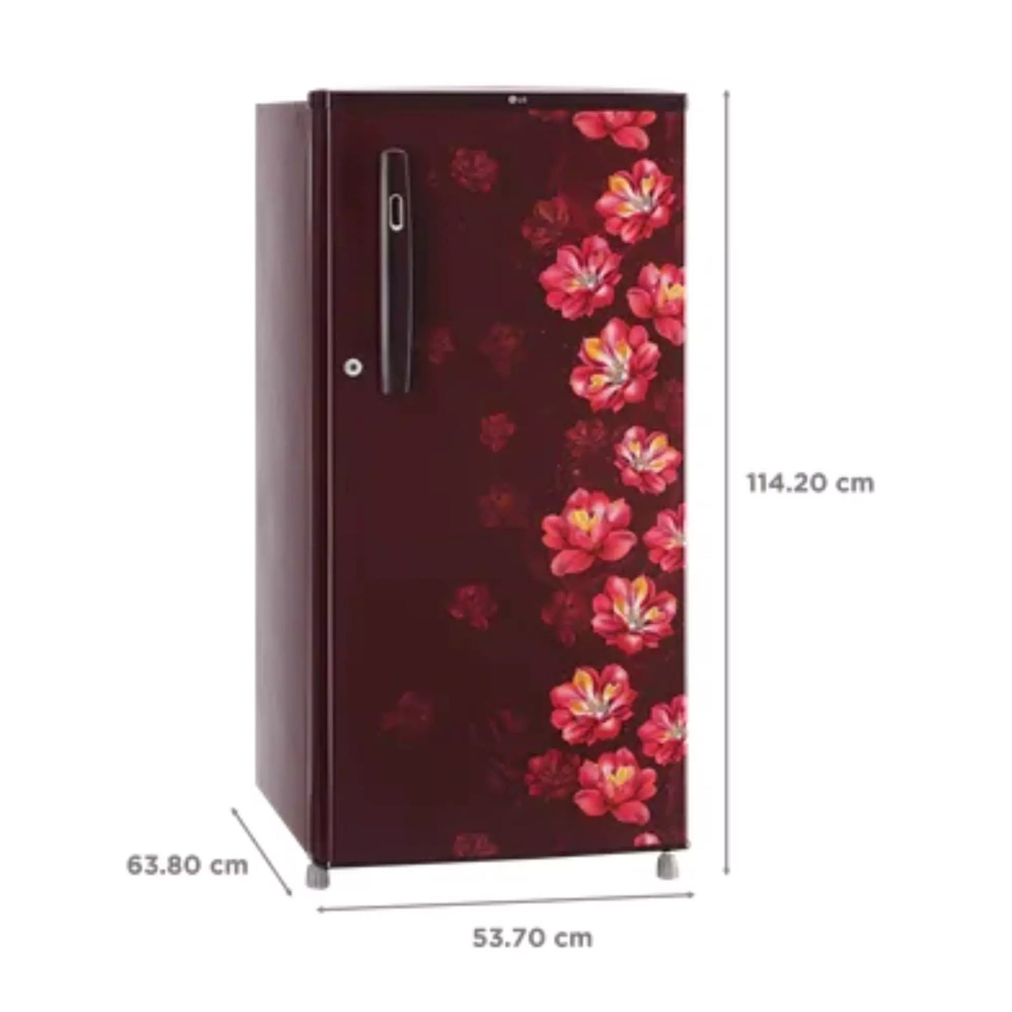 LG 190 Litres 1 Star Direct Cool Single Door Refrigerator (GL-B199OSJB)
