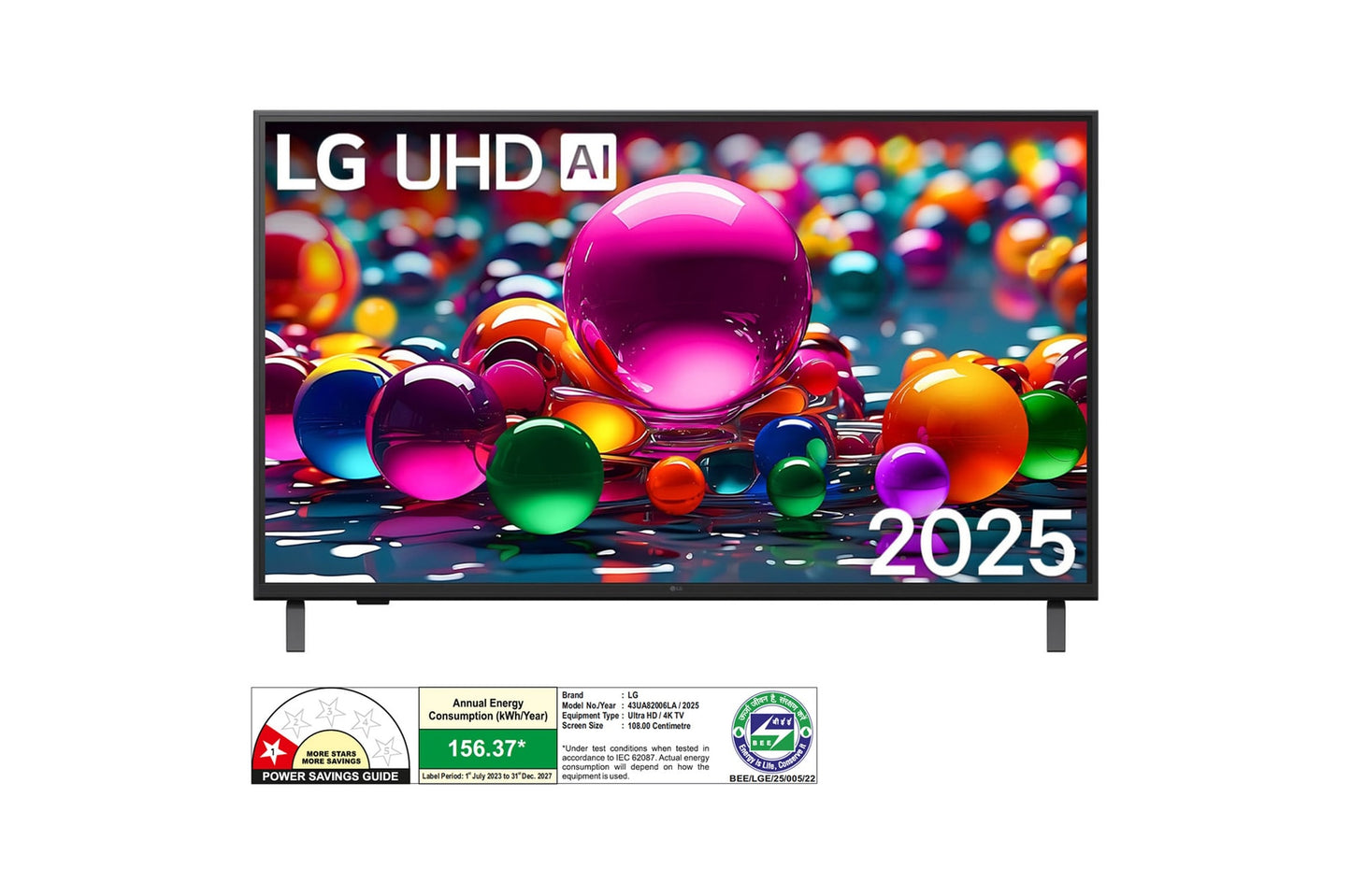 LG 108 cm (43 inches) UA82 Series 4K Ultra HD Smart webOS LED TV 43UA82006LA