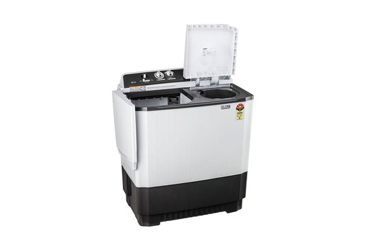LG P7010NGAZ 7Kg Semi Automatic Washing Machine, Rat Away Technology, Dark Grey