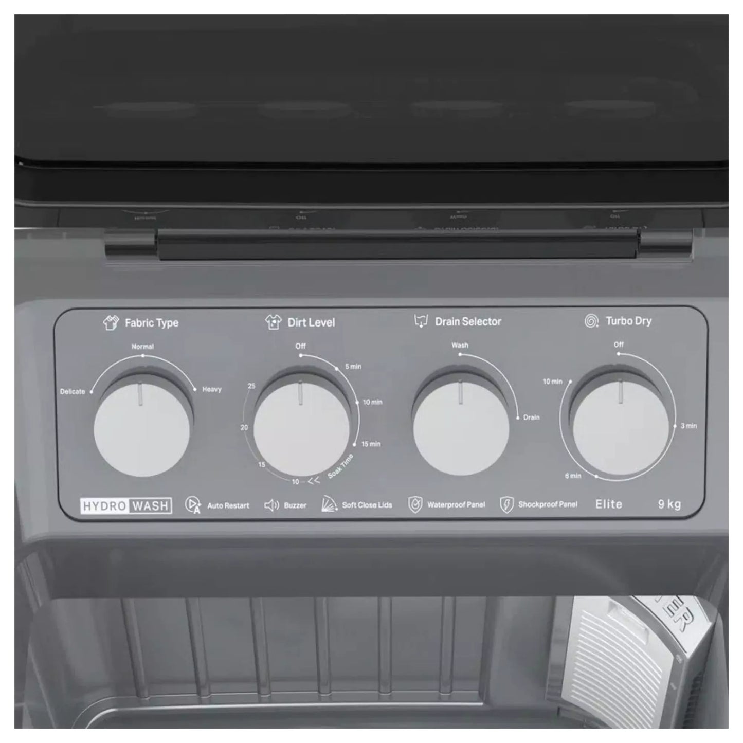 9 Kg Semi Automatic with Waterproof