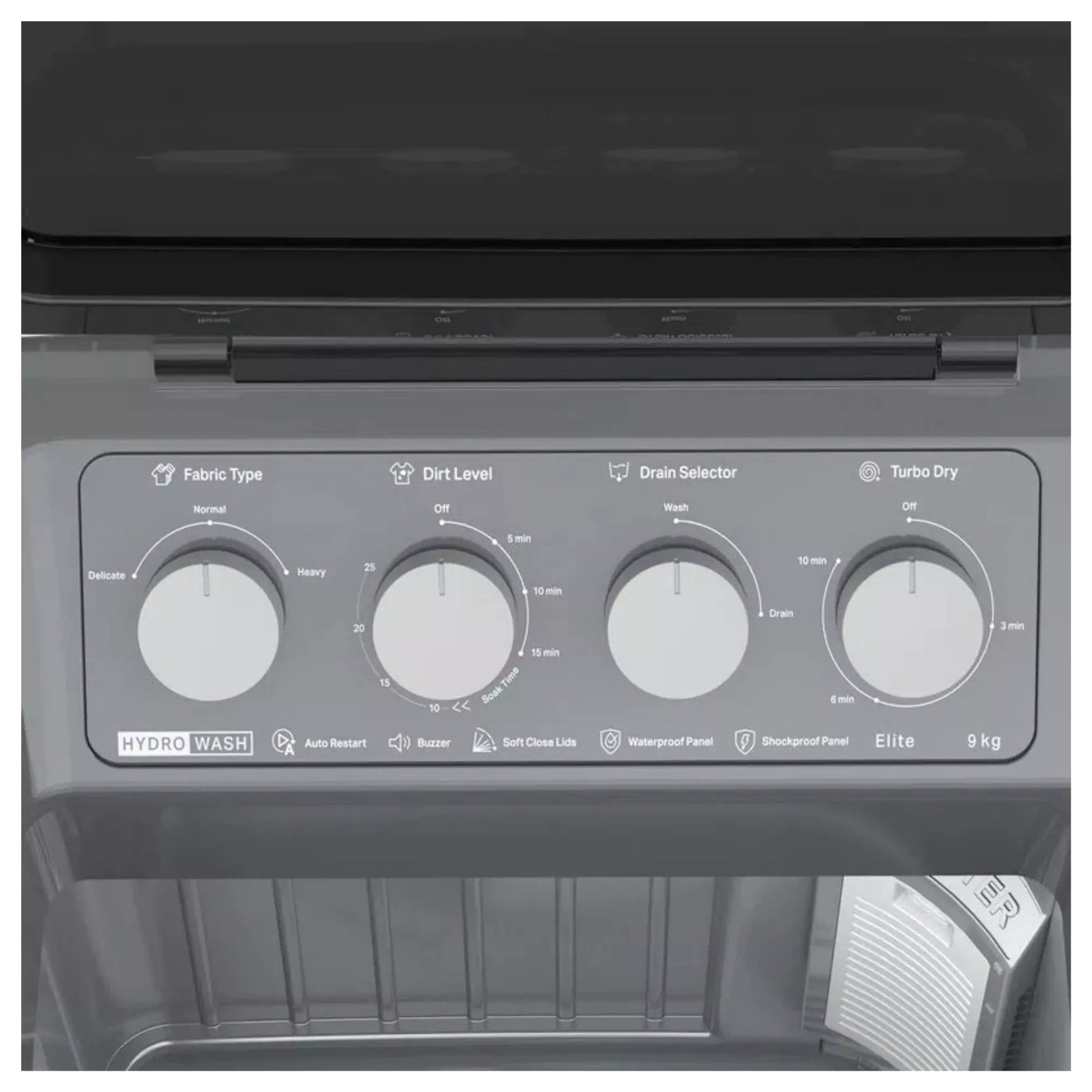 9 Kg Semi Automatic with Waterproof