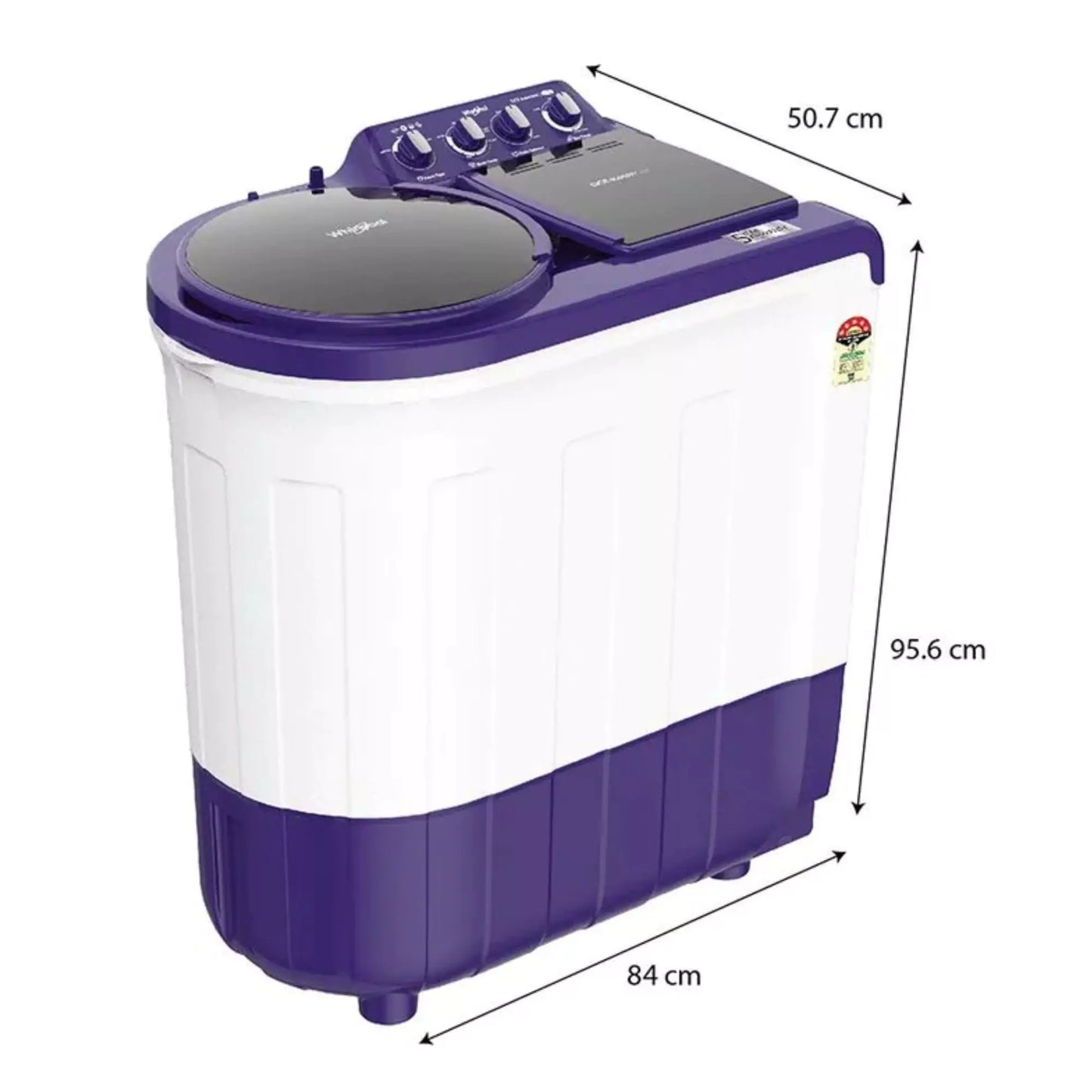 Whirlpool 8 kg 5 Star Semi-Automatic Washing Machine (ACE SUPER SOAK 8.0 - 30276)