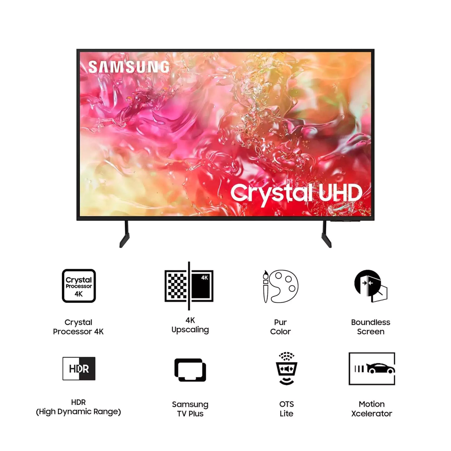 SAMSUNG DU7660K 1.38 m (55 inch) 4K Ultra HD LED Tizen TV (2024 model)