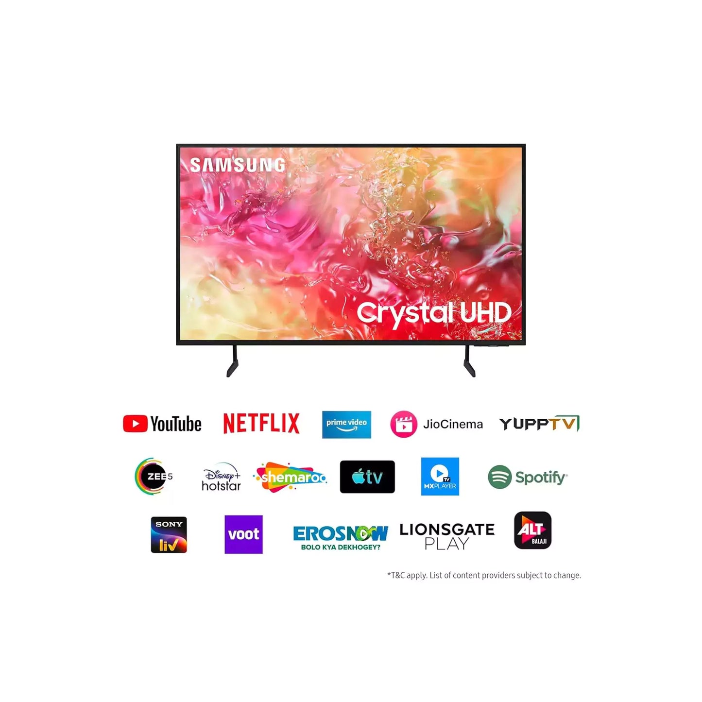 SAMSUNG DU7660 165.1 cm (65 inch) 4K Ultra HD LED Tizen TV (2024 model)