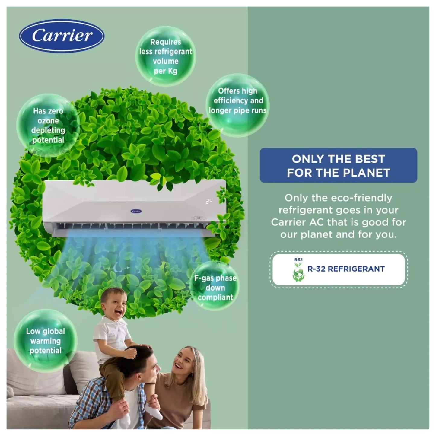 Carrier 1.5 Ton 5 Star Inverter Split Ac - Only the best for the planet