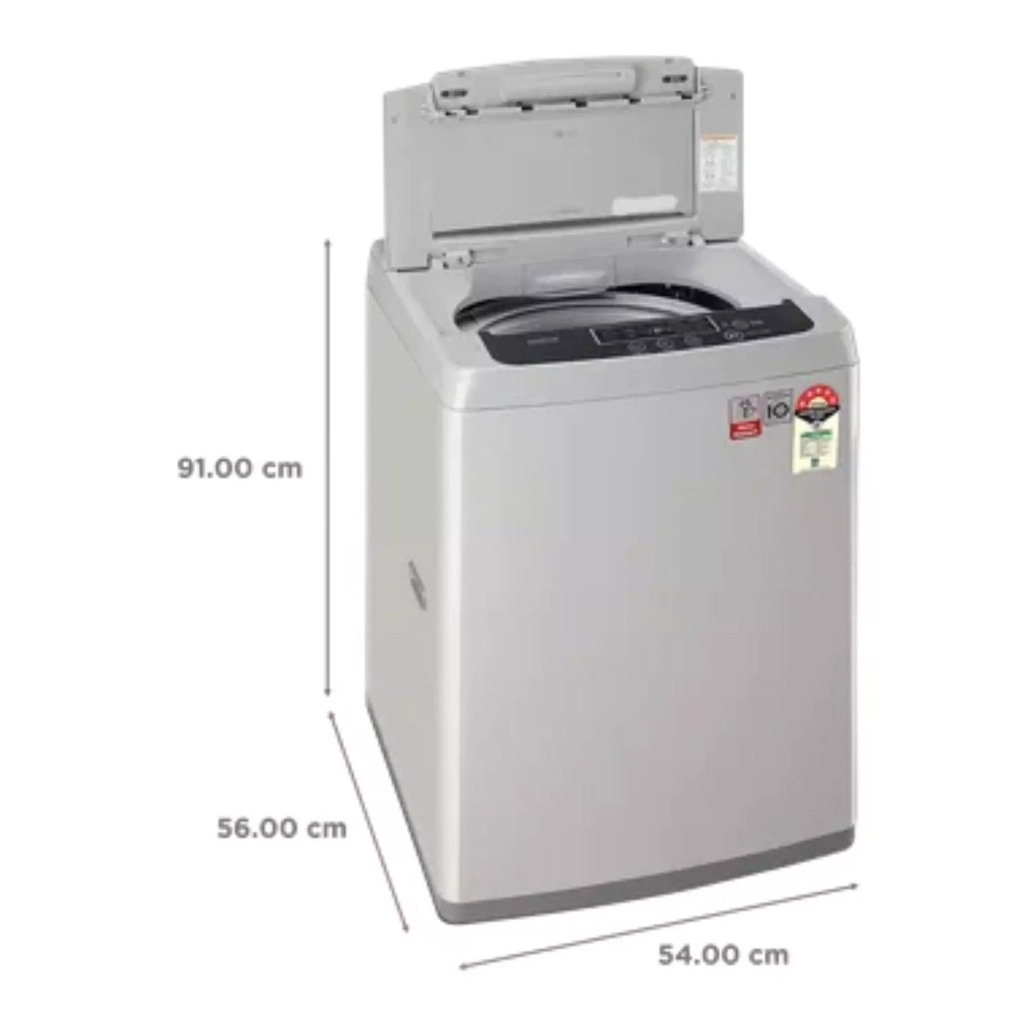 LG 7.5 kg Fully Automatic Top Load Washing Machine Silver (T75SKSF1Z)