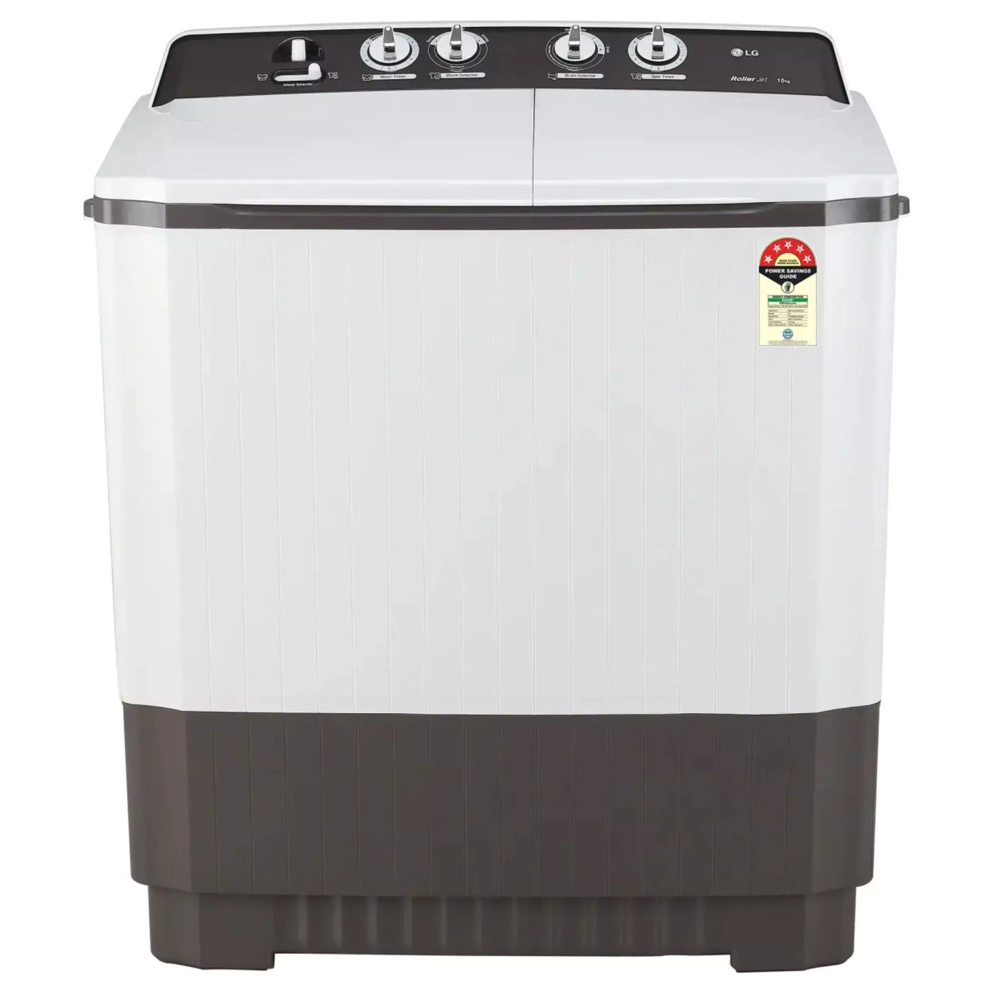 LG 10.0 Kg 5 Star Semi Automatic Washing Machine (P1040RGAZ) Dark Grey