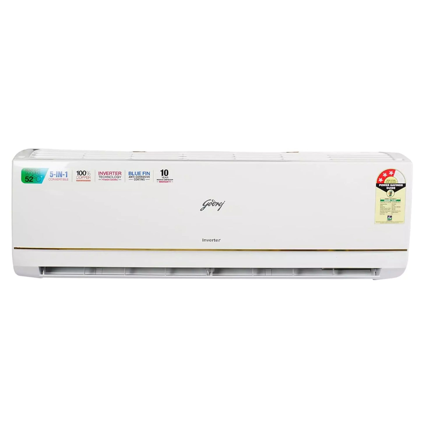 GODREJ 1 Ton 3 Star Copper, Convertible 5-in-1 Cooling Split Air Conditioner (SIC 12TTC3 GWK)