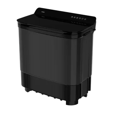 Haier 14 kg 5 Star Semi Automatic Washing Machine with Magic Filter (178, HTW140-178BK, Black)