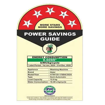 Haier 12 kg 5 Star Semi Automatic Washing Machine with Magic Filter (178, HTW120-178BK, Black)