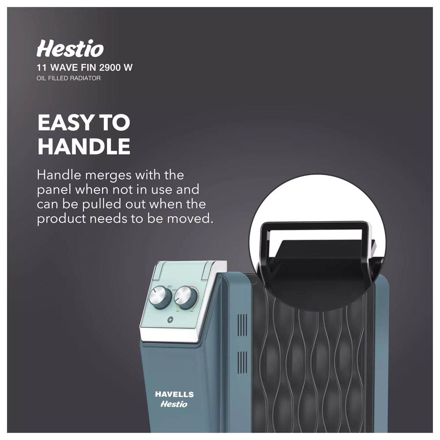 Havells Hestio 11 Wave Fin easy to handle