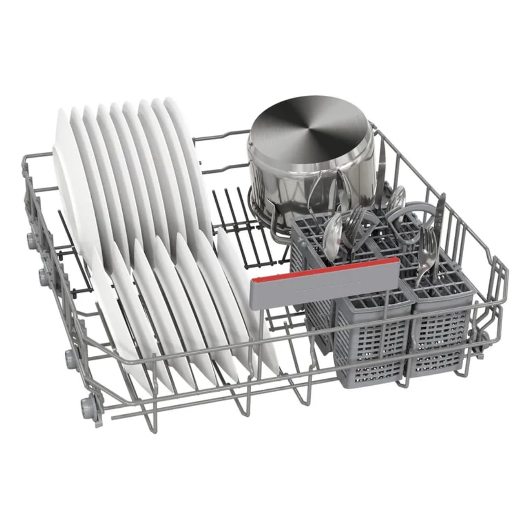 Bosch Series 6 14 Place Settings Free-standing Dishwasher (SMS6IKI01I, 60 cm, Brushed Steel, Anti-Fingerprint, Wi-Fi Enabled, EcoSilence Drive)