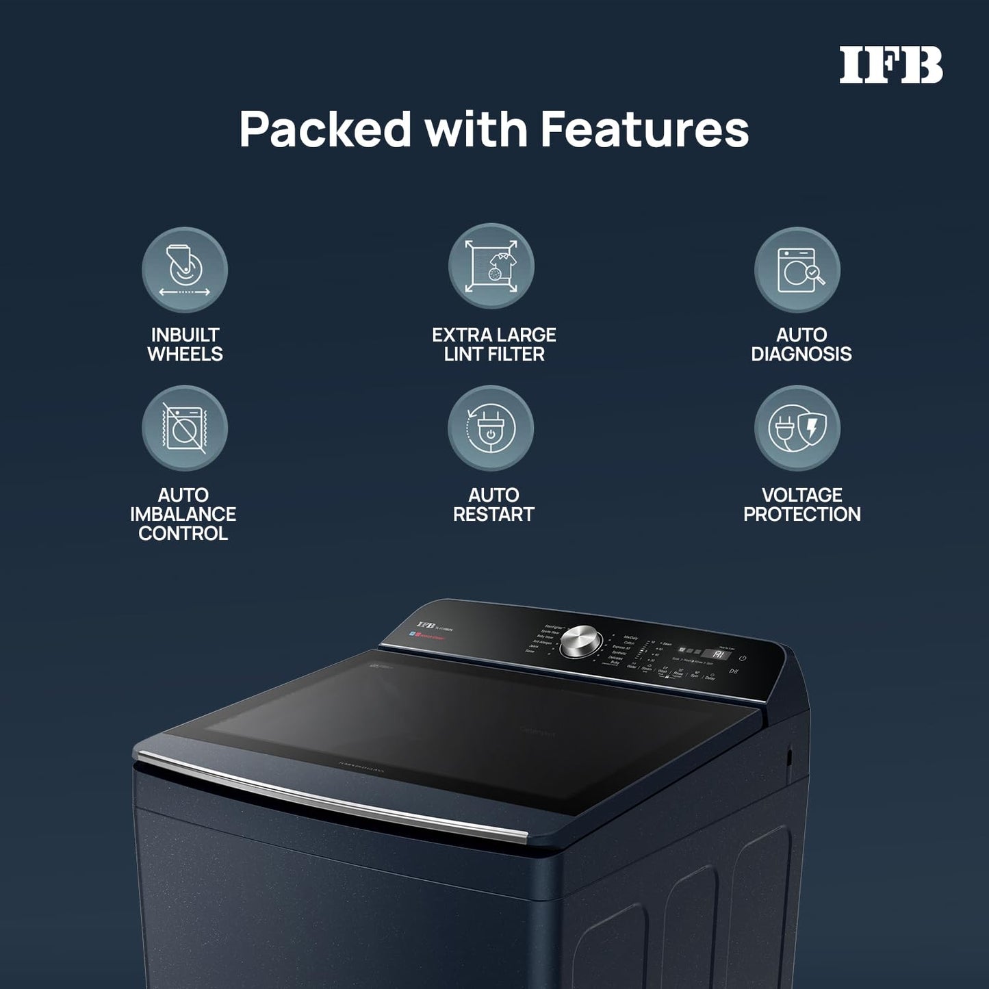 IFB 11 Kg 5 Star with DeepClean® Technology, AI Powered, Fully Automatic Top Load Washing Machine (2025 Model, TL111RB2SN, PowerSteam®, Inbuilt Heater, 5D Wash, Aqua Energie, Royal Blue)