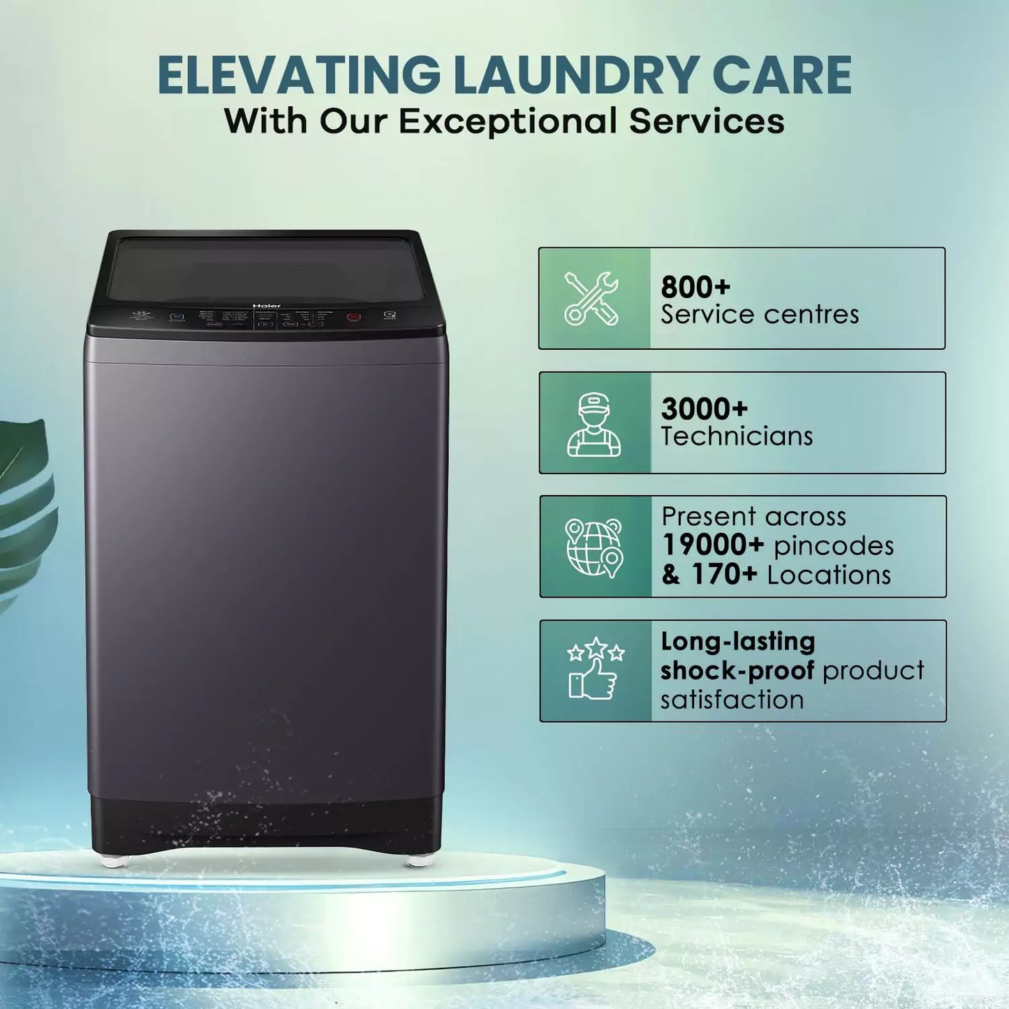 Haier 8 Kg 5 star Fully Automatic Top Loading with Our Exceptional Services