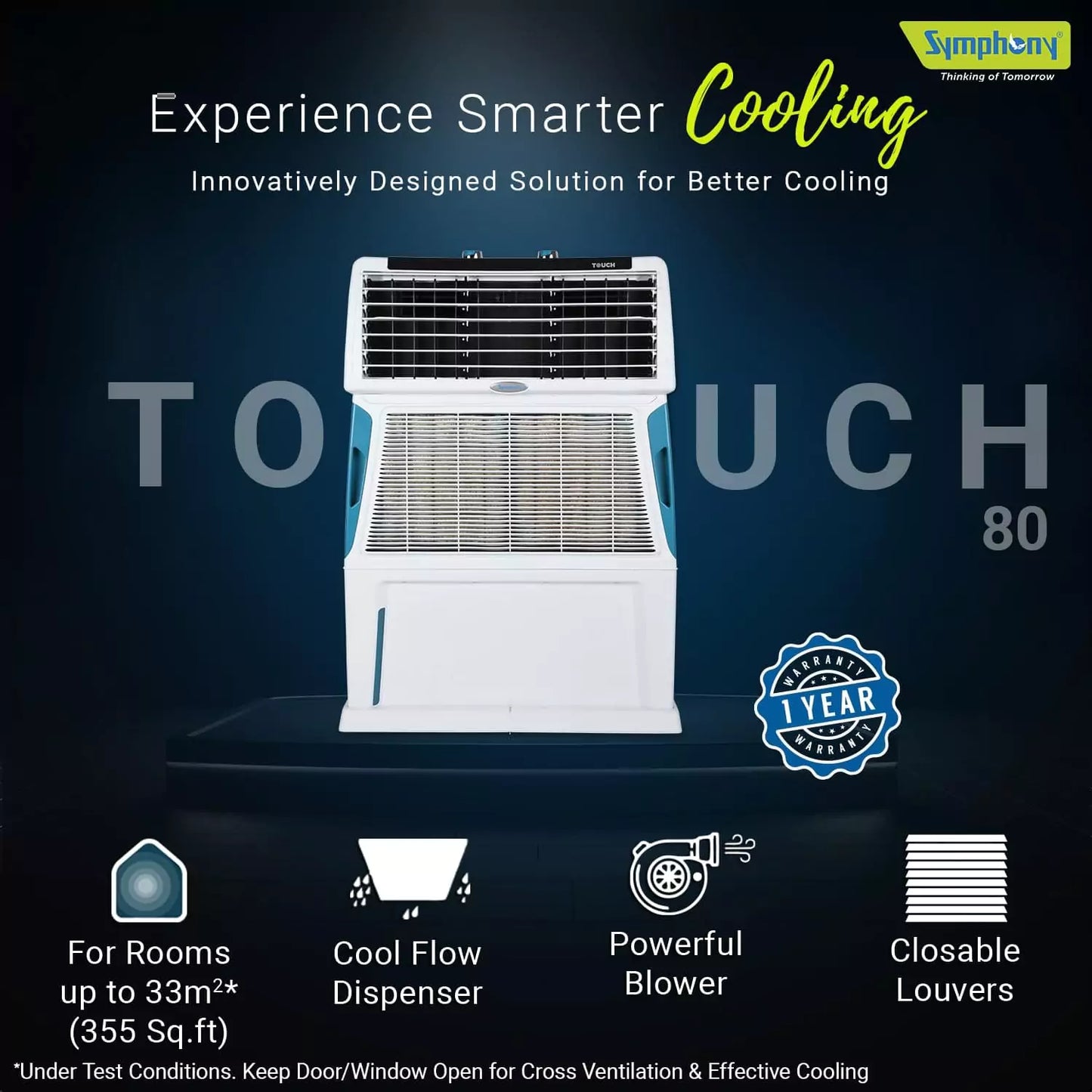 Symphony Touch 80 Personal Air Cooler