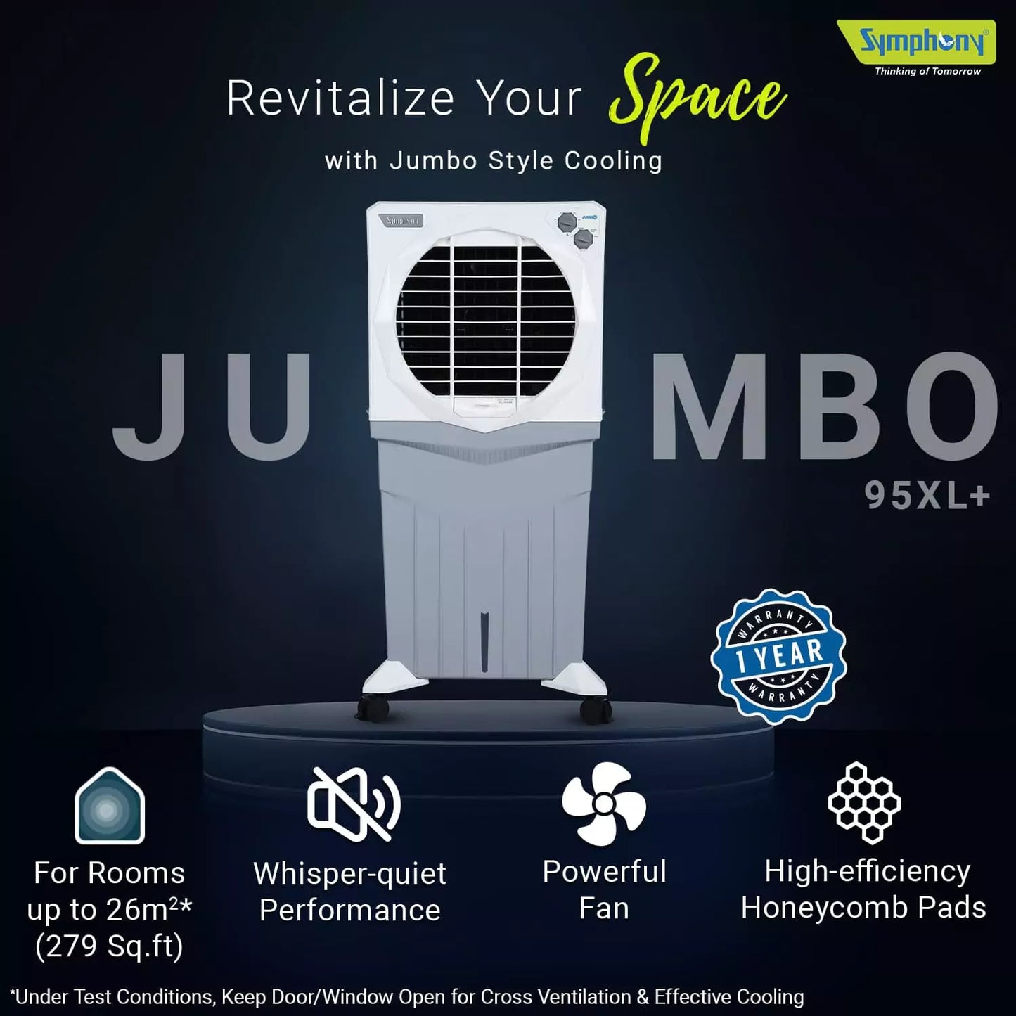 Symphony Jumbo 95XL+ Desert Air Cooler