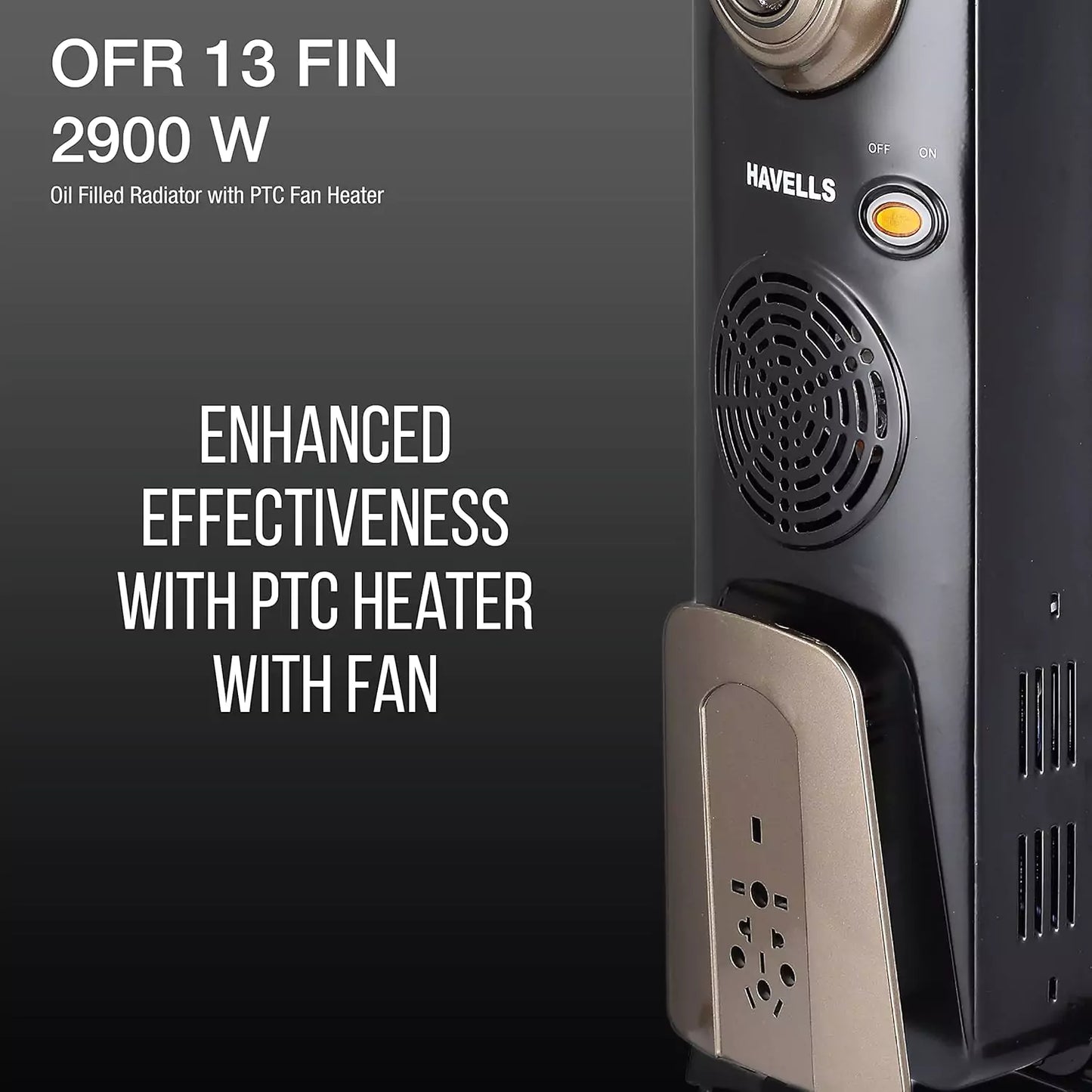 Havells OFR 13 Fin OFR 2900 Watt With Fan 