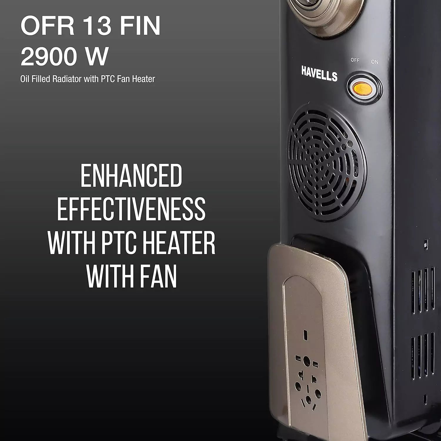 Havells OFR 13 Fin OFR 2900 Watt With Fan 