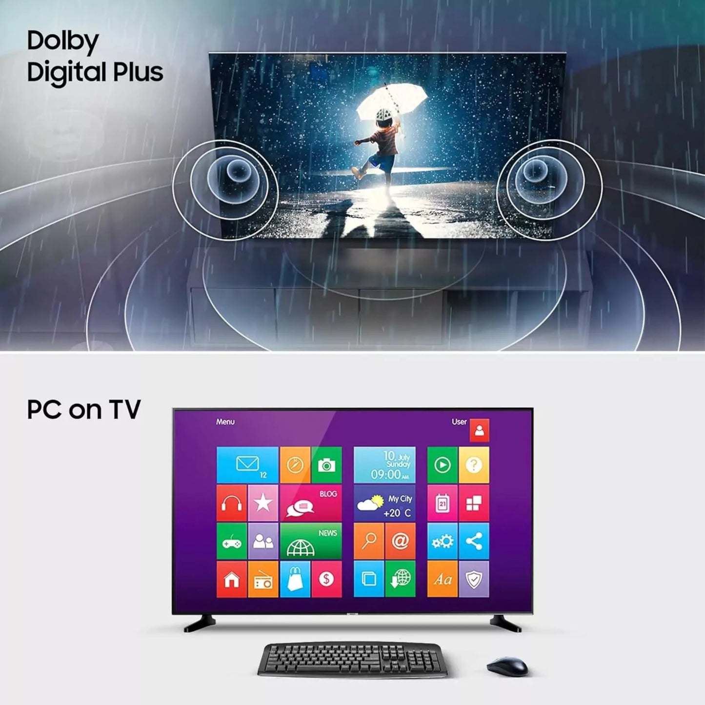 Samsung 80 cm (32 inches) HD Ready Smart LED with pc on tv 