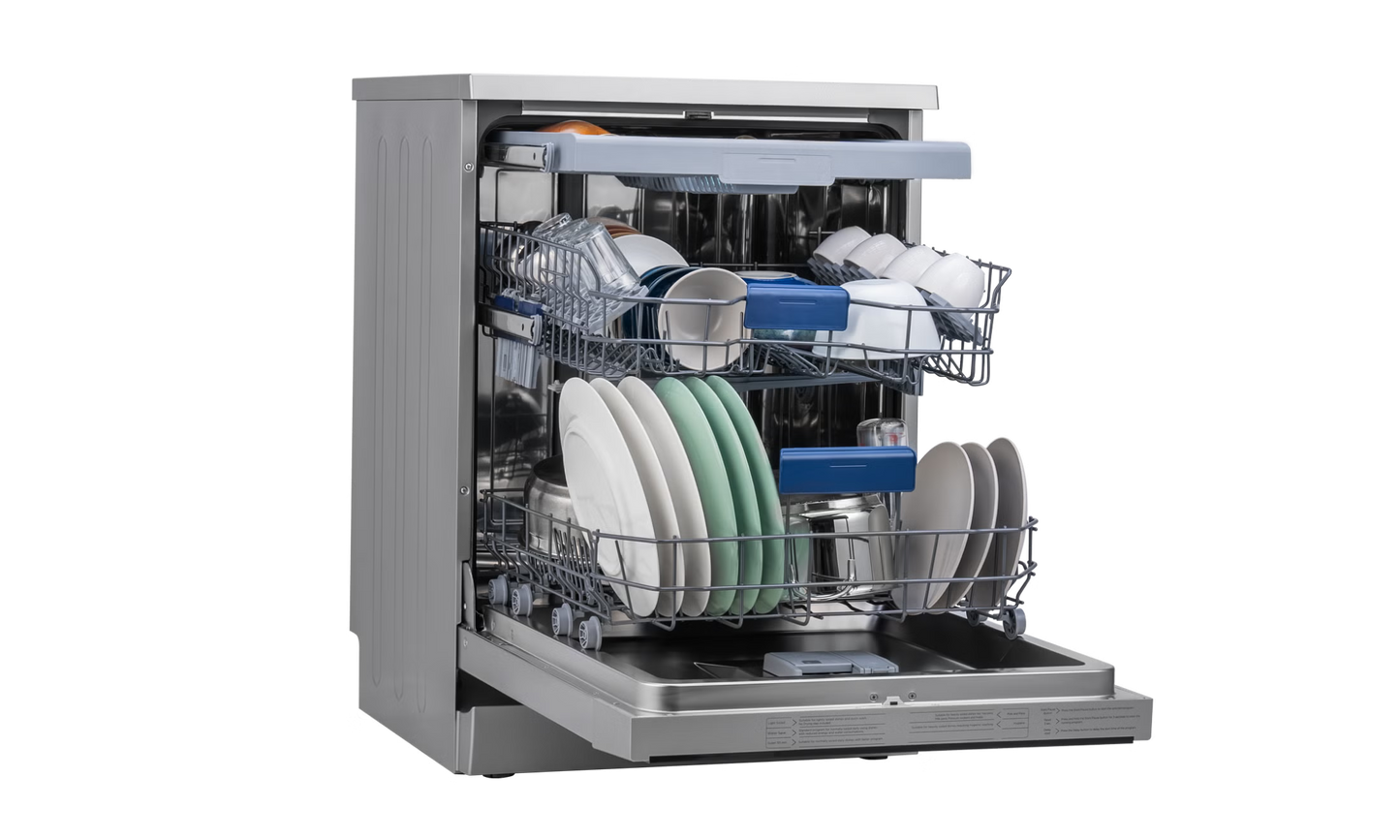 IFB 15 Place Settings with DeepClean® Technology Freestanding Dishwasher (Neptune VX15, Dark Silver, 70° Hot Water Wash with Hygienic Steam Drying, Perfect for Indian Utensils)