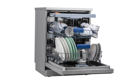IFB 15 Place Settings with DeepClean® Technology Freestanding Dishwasher (Neptune VX15, Dark Silver, 70° Hot Water Wash with Hygienic Steam Drying, Perfect for Indian Utensils)