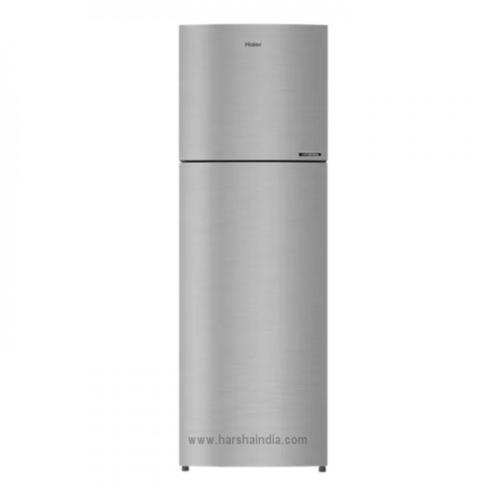 Haier 268 Litres 2 Star Frost Free Double Door Convertible Refrigerator with Turbo Icing REF HRF-3182BIS-P, Inox Steel
