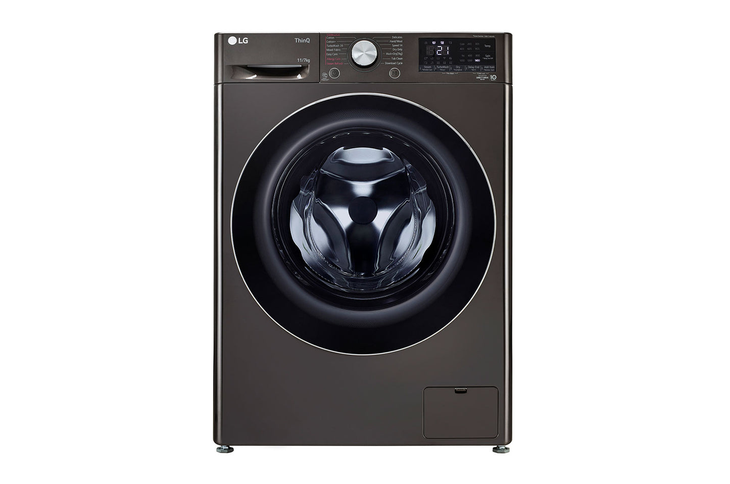 LG FHD1107STB  11/7Kg Front Load Washer Dryer, AI Direct Drive™, Black VCM