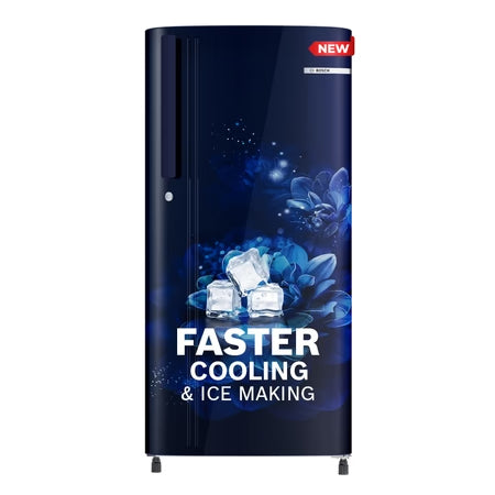 Bosch Series 2 185L Single Door Floral Blue Refrigerator (Model: COT18B21EI)