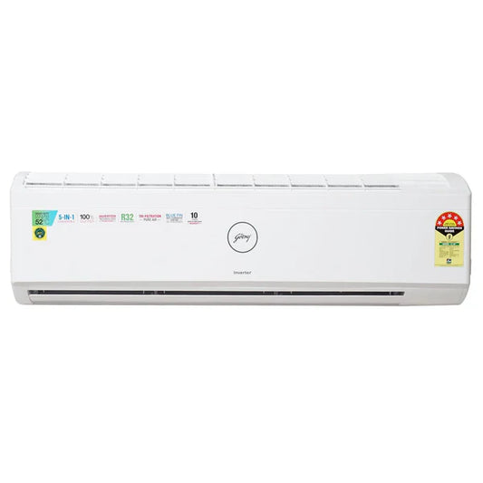 Godrej SIC 18ITC5-WYD 1.5 Ton 5 Star, 5-In-1 Convertible Cooling, Inverter Split AC,Anti-Dust Filter (Copper, White)