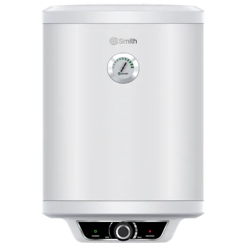 AO Smith Elegance Prime 15 Litre 5 Star Vertical Storage Geyser with Innovative RRID Technology (White Silver)