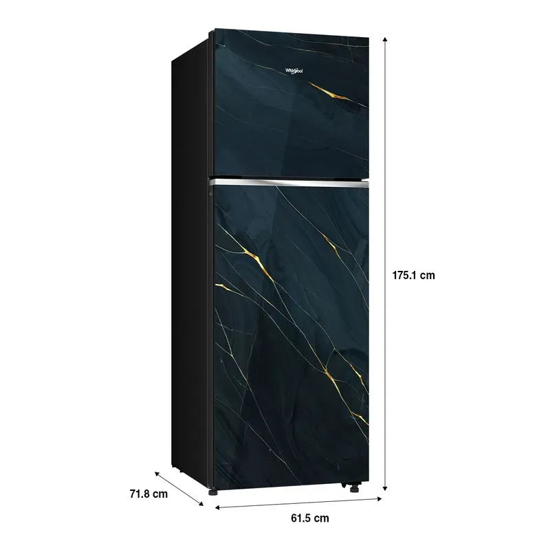 Whirlpool 327 Ltrs 2 Star, Inverter Frost Free, Double Door Refrigerator (IFPRO INV CNV 375GD JADE MARBLE(2S)-TL)