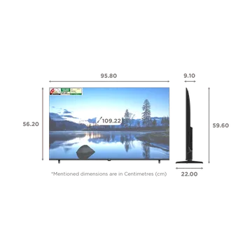 Haier K85GUX 109.22 cm (43 inch) 2 Star QLED 4K Ultra HD Smart Google TV with Google Voice Assistant (2026 model)