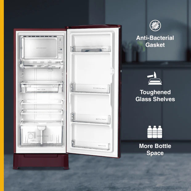 Whirlpool 236 L Direct Cool Single Door 3 Star Refrigerator (Model: 260 IMPRO PRM 3S WINE BREEZE, SKU: 73766)
