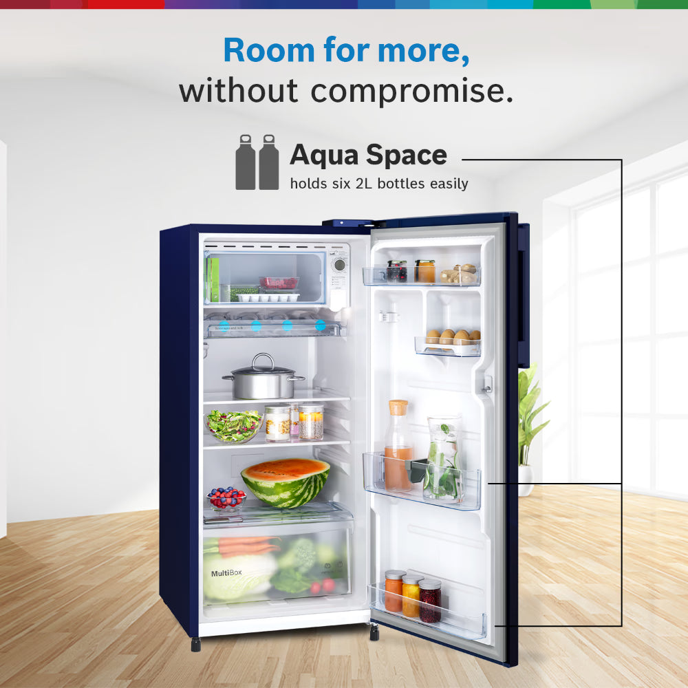 Bosch Series 2 185L Single Door Floral Blue Refrigerator (Model: COT18B21EI)