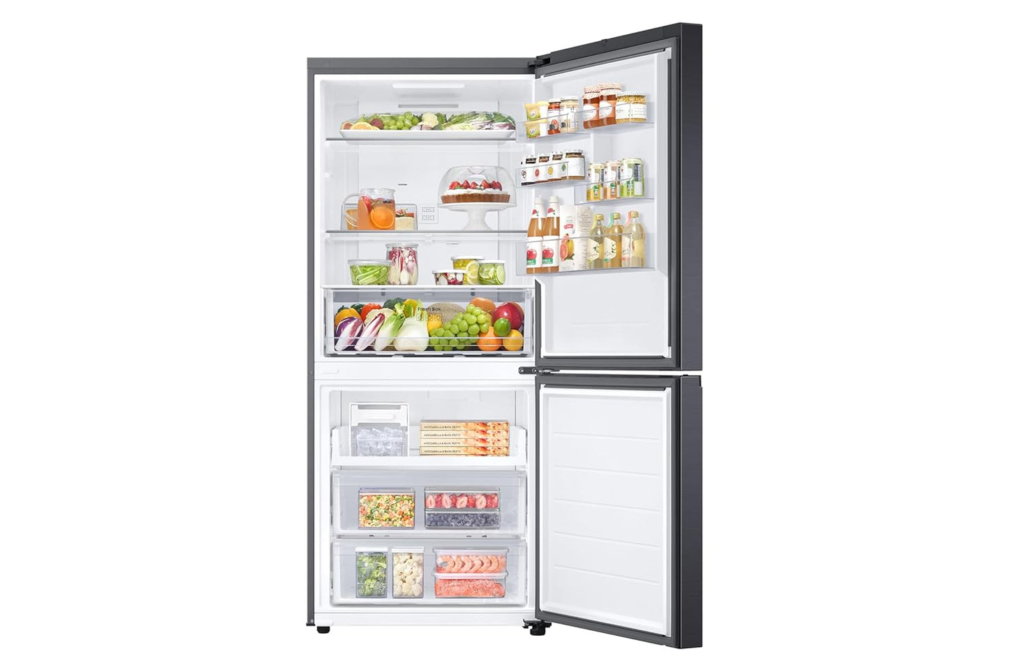 SAMSUNG 2026 Model RB45DG6005B1, Bespoke AI Refrigerator with Bottom Mount Freezer 458 L