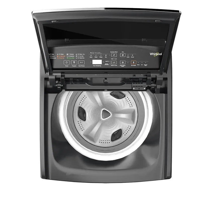 Whirlpool Stainwash Pro H 8.0 Grey (Model 31635) is an 8 kg fully automatic top-load washing machine equipped with a built-in heater.