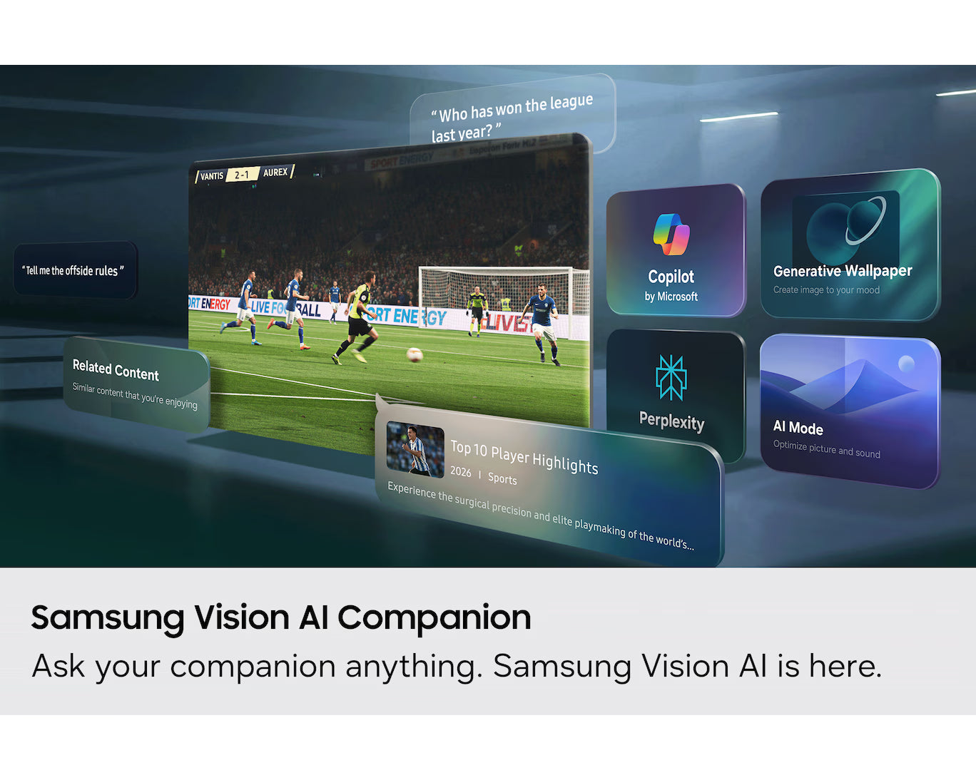 Samsung 55-inch Mini LED 4K Vision AI Smart TV (UA55M70HAULXL)
