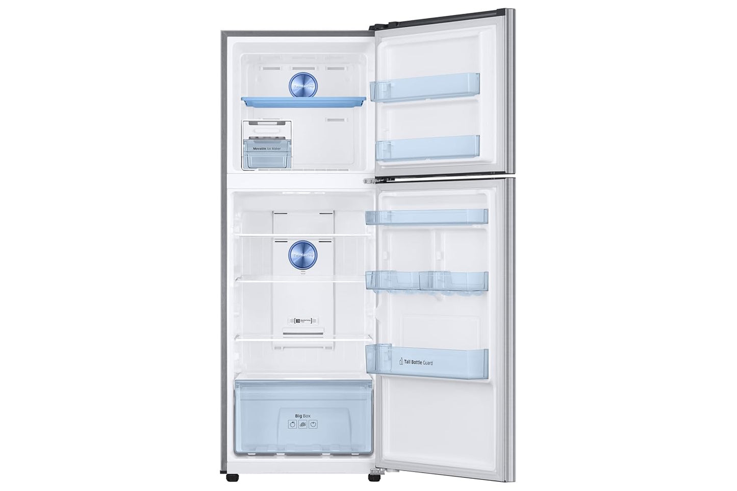 Samsung 301 L, 2 Star, Convertible 5-in-1 Digital Inverter with Display Frost Free Double Door Refrigerator (RT31H4522S8/HL, Silver, Light DOI Metal, 2026 Model)